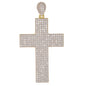 Large Cross Cubic Zirconia Pendant - BCH-1035*