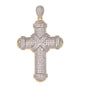 Large Cross Cubic Zirconia Pendant - BCH-1039*