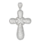 Large Cross Cubic Zirconia Pendant - BCH-1041*