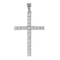 Small Cross Cubic Zirconia Pendant - BCH-1044*