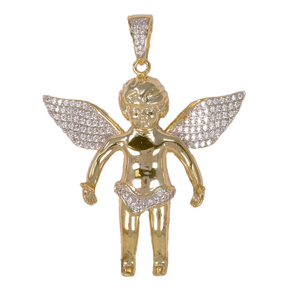 Medium Angel Cubic Zirconia Pendant - BCH-1048*