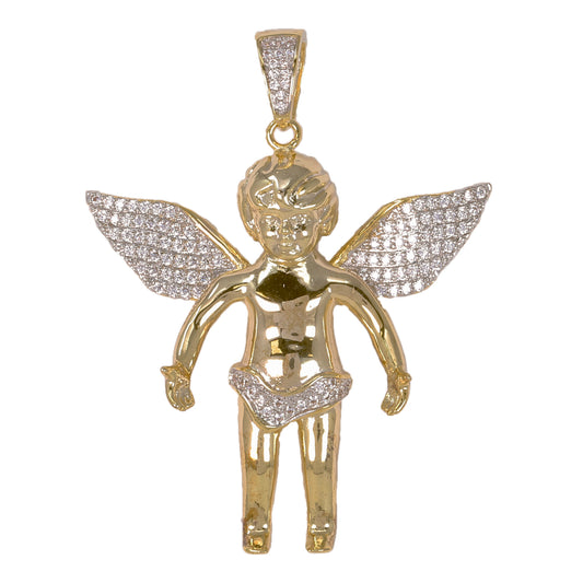 Medium Angel Cubic Zirconia Pendant - BCH-1048*
