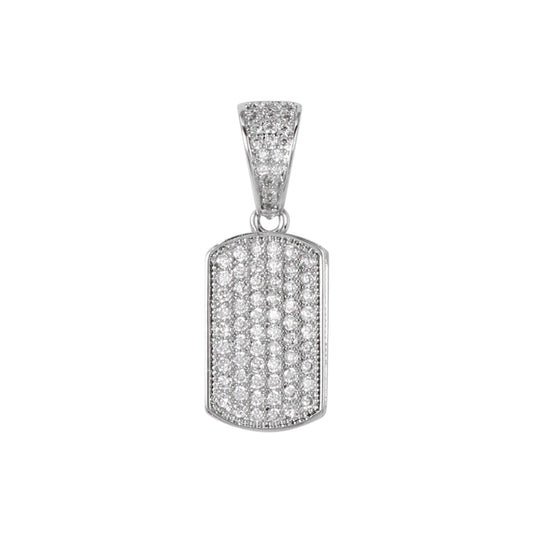 Mini Tag Cubic Zirconia Pendant - BCH-1055*