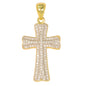 Small Cross Cubic Zirconia Pendant - BCH-1070*