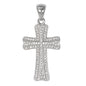 Small Cross Cubic Zirconia Pendant - BCH-1070*