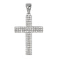 Small Cross Cubic Zirconia Pendant - BCH-1074*