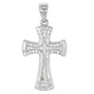 Small Cross Cubic Zirconia Pendant - BCH-1077*