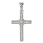 Small Cross Cubic Zirconia Pendant - BCH-1079*