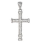 Small Cross Cubic Zirconia Pendant - BCH-1080*
