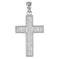 Small Cross Cubic Zirconia Pendant - BCH-1081*