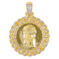 Medium Jesus Cubic Zirconia Pendant - BCH-1083*