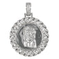 Medium Jesus Cubic Zirconia Pendant - BCH-1083*