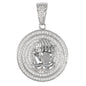 Small Praying Hands Cubic Zirconia Pendant - BCH-1084*