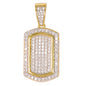 Small Tag Cubic Zirconia Pendant - BCH-1087*
