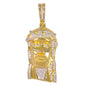 Medium Jesus Cubic Zirconia Pendant - BCH-1092*