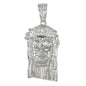 Medium Jesus Cubic Zirconia Pendant - BCH-1093*