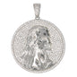 Large Jesus Cubic Zirconia Pendant - BCH-1098*