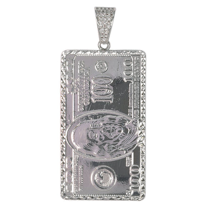 Large Money Cubic Zirconia Pendant - BCH-1099*