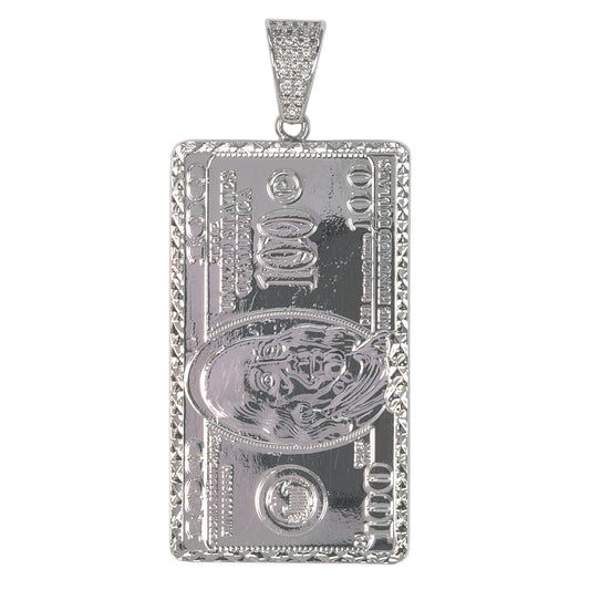 Large Money Cubic Zirconia Pendant - BCH-1099*