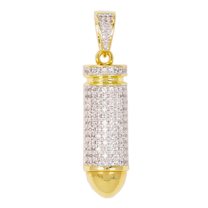 Medium Bullet Cubic Zirconia Pendant - BCH-1111*
