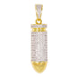 Medium Bullet Cubic Zirconia Pendant - BCH-1111*