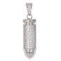 Medium Bullet Cubic Zirconia Pendant - BCH-1111*