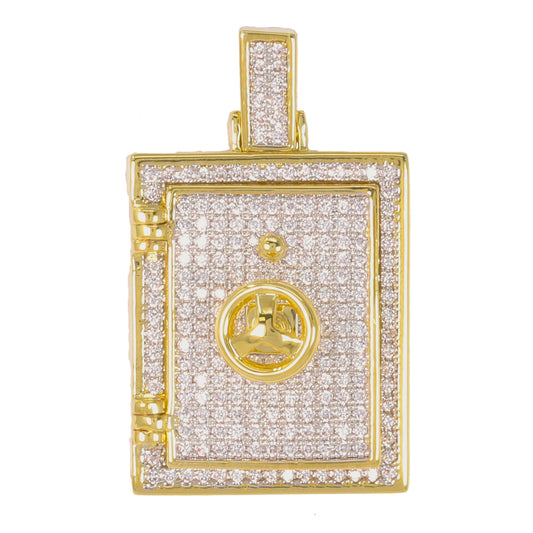 Medium Money Vault Cubic Zirconia Pendant - BCH-1114*