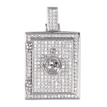 Medium Money Vault Cubic Zirconia Pendant - BCH-1114*