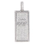 Small Gold Bar Cubic Zirconia Pendant - BCH-1115*