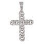 Medium Cross Cubic Zirconia Pendant - BCH-1116*