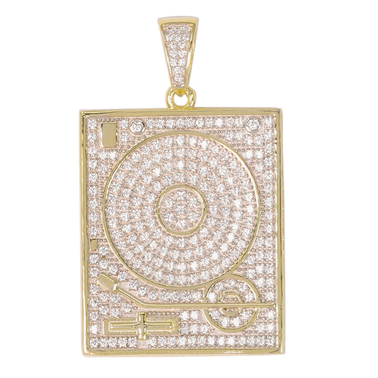 Medium Music Cubic Zirconia Pendant - BCH-1123*