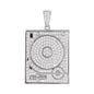 Medium Music Cubic Zirconia Pendant - BCH-1123*