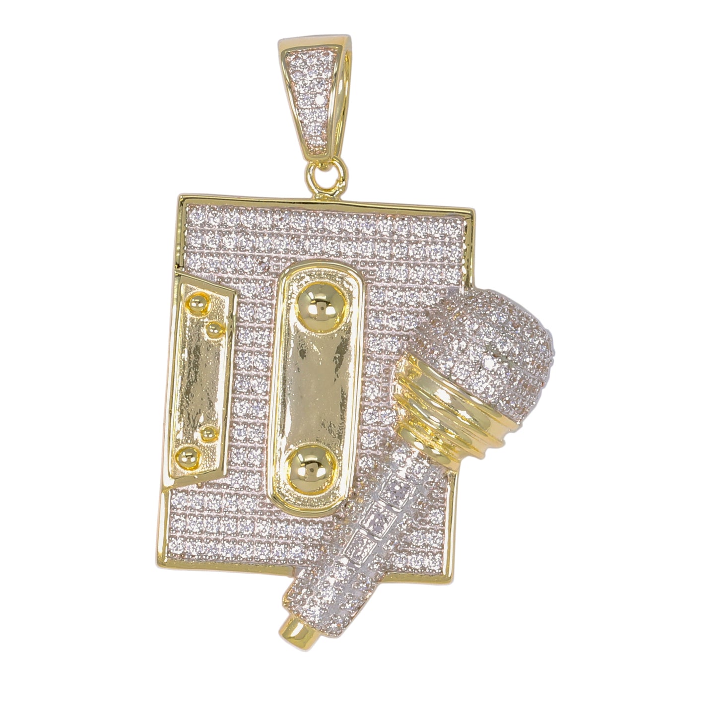 Medium Music Cubic Zirconia Pendant - BCH-1124*