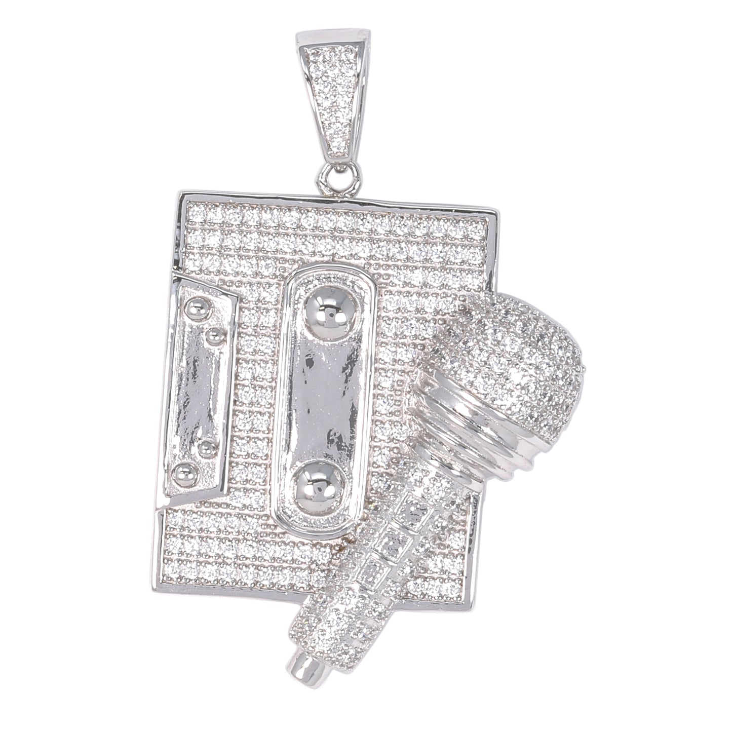 Medium Music Cubic Zirconia Pendant - BCH-1124*