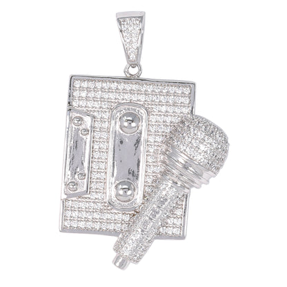 Medium Music Cubic Zirconia Pendant - BCH-1124*