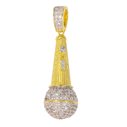 Medium Music Cubic Zirconia Pendant - BCH-1125*