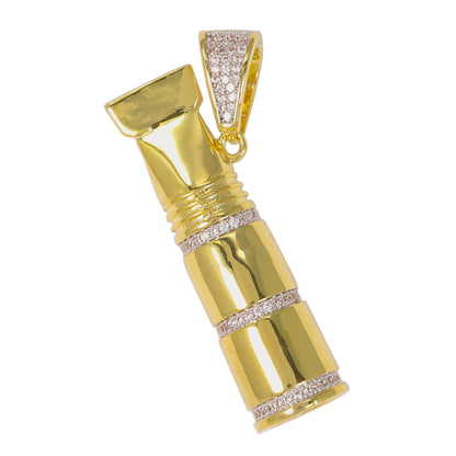 Medium Whistle Cubic Zirconia Pendant - BCH-1135*