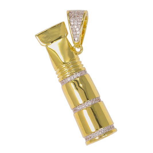 Medium Whistle Cubic Zirconia Pendant - BCH-1135*