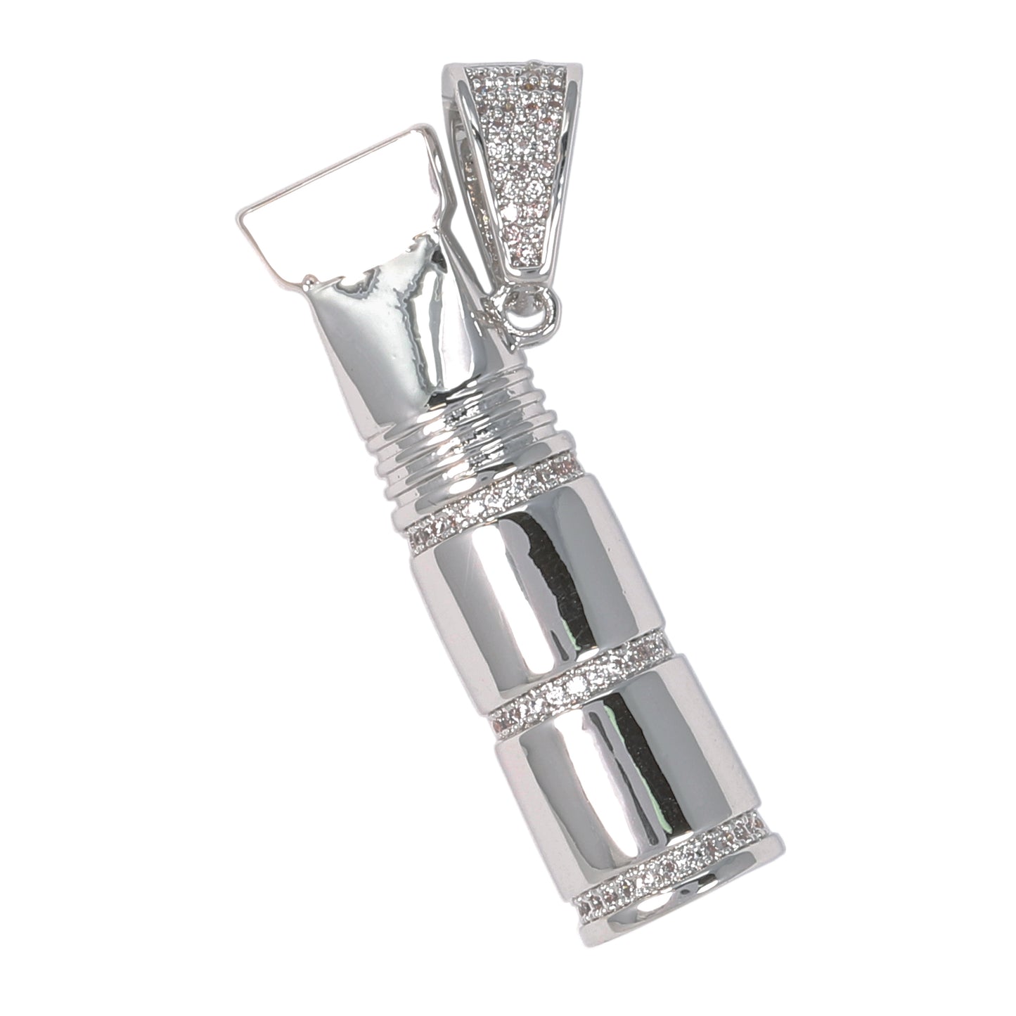Medium Whistle Cubic Zirconia Pendant - BCH-1135*