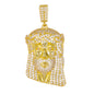 Small Jesus Cubic Zirconia Pendant - BCH-1136*