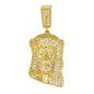 Medium Jesus Cubic Zirconia Pendant - BCH-1137*