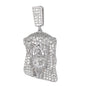 Medium Jesus Cubic Zirconia Pendant - BCH-1137*