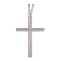 Small Cross Cubic Zirconia Pendant - BCH-1142*