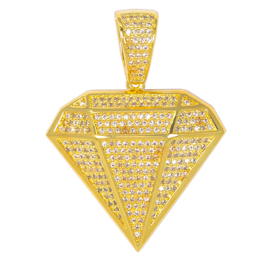 Medium Diamond Cubic Zirconia Pendant - BCH-1156*