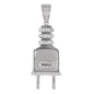 Medium Plug Cubic Zirconia Pendant - BCH-1159*