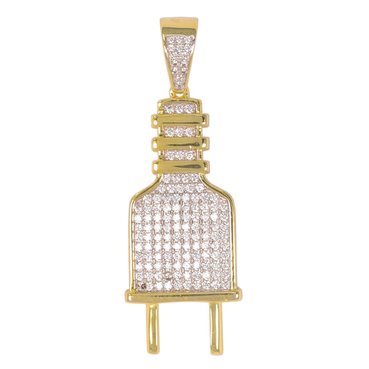 Medium Plug Cubic Zirconia Pendant - BCH-1160*