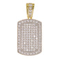 Medium Tag Cubic Zirconia Pendant - BCH-1170*