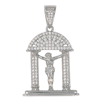 Medium Jesus Cubic Zirconia Pendant - BCH-1173*