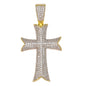 Medium Cross Cubic Zirconia Pendant - BCH-1176*