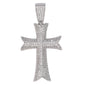 Medium Cross Cubic Zirconia Pendant - BCH-1176*